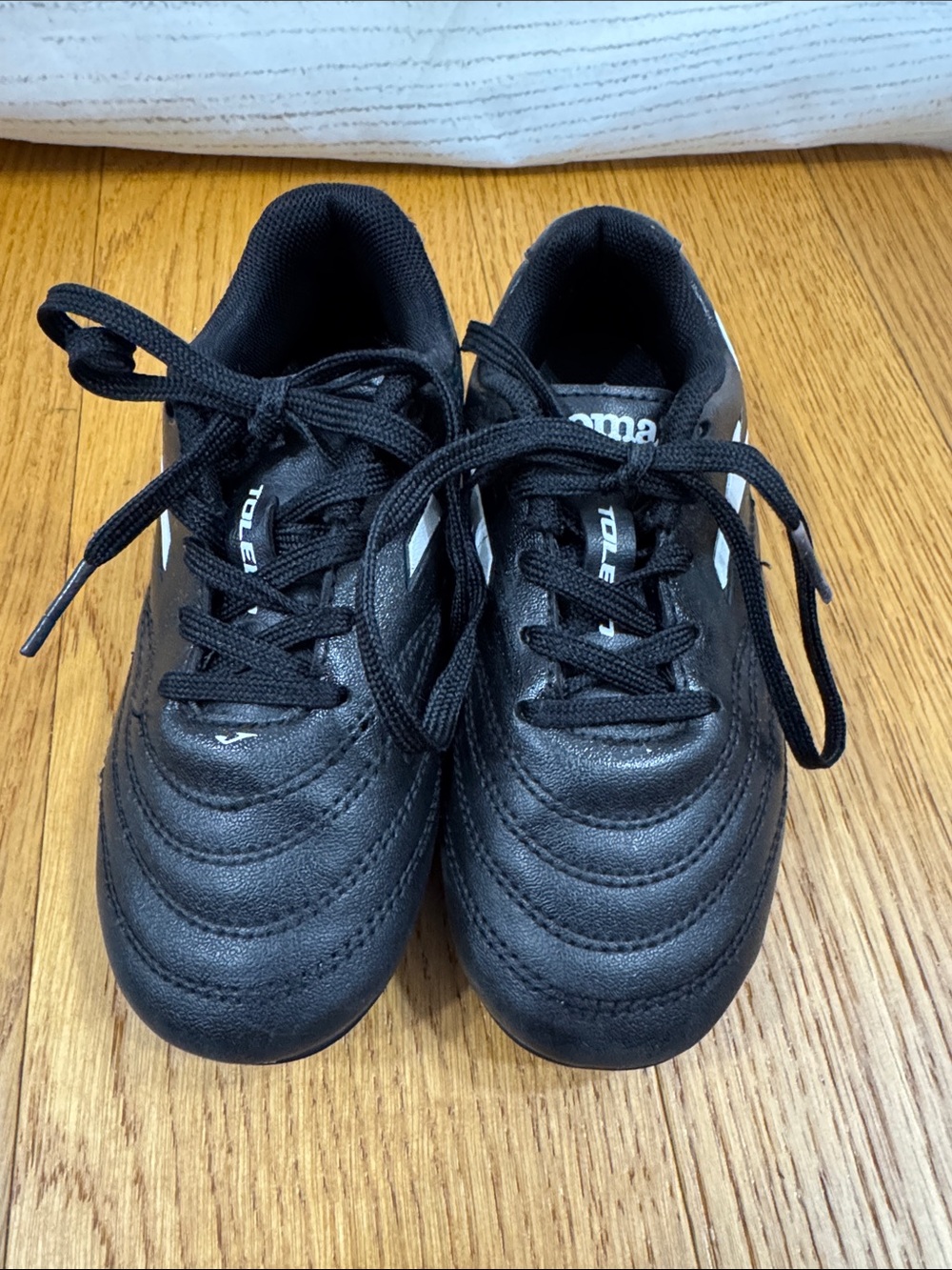 Kids Toddlers Black Soccer Training Cleats shoes Joma Toledo size 10 C